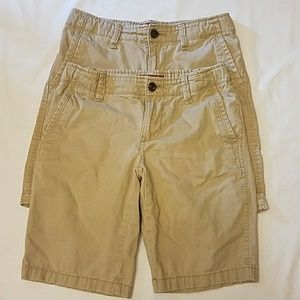 *BUNDLE* 2 pairs! Boys Khaki Shorts SIZE 10 Husky
